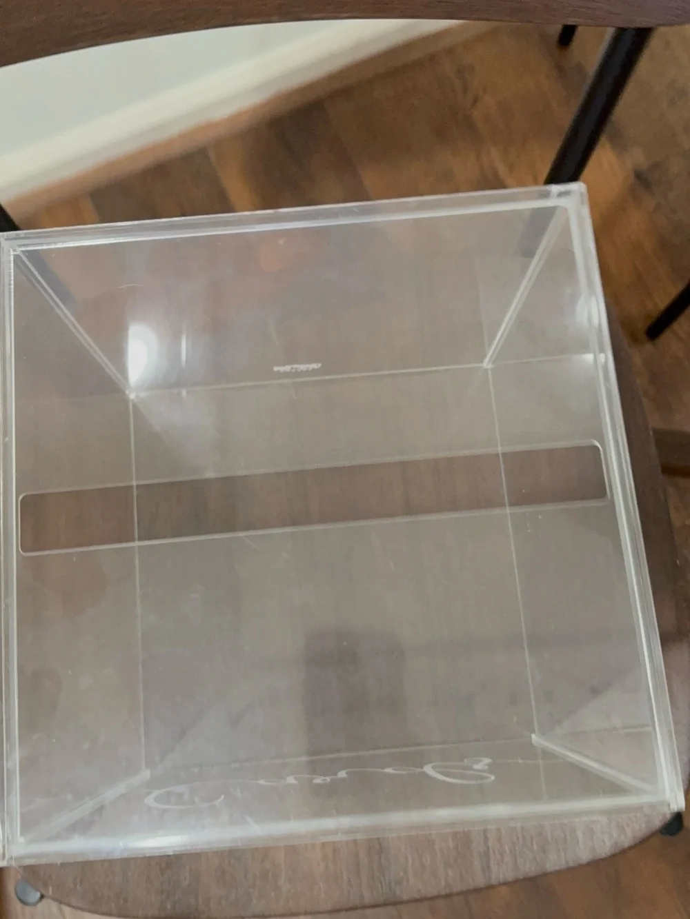 Clear Acrylic 'Cards' Wedding Card Box - Transparent Card Holder
